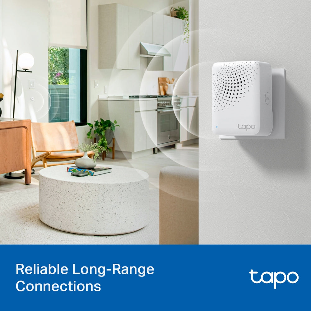 Tapo H100 Smart Hub with Chime – Smart Home Hub for Sensors, Alerts & Doorbell Notifications