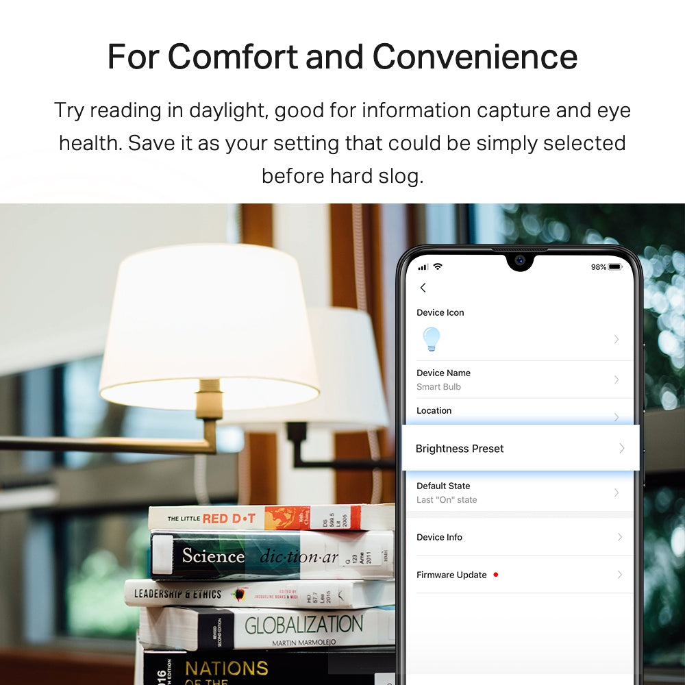 Tapo L520E Smart Wi-Fi Light Bulb – Daylight Dimmable LED Bulb with App & Voice Control