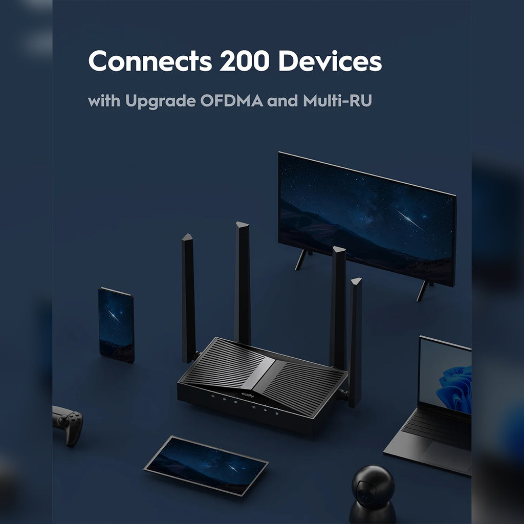 CUDY WR3600 BE3600 Gigabit Wi-Fi 7 Router – High-Speed Dual-Band Wireless Router for Home & Gaming