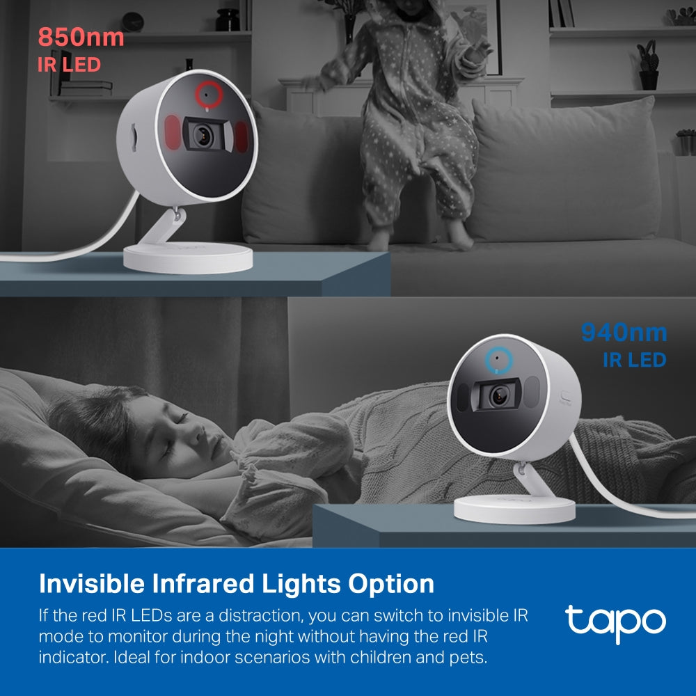 Tapo C125 AI Home Security Wi-Fi Camera – 2K QHD Smart Indoor Camera with 140° Wide View, AI Detection, Privacy Shutter & Color Night Vision