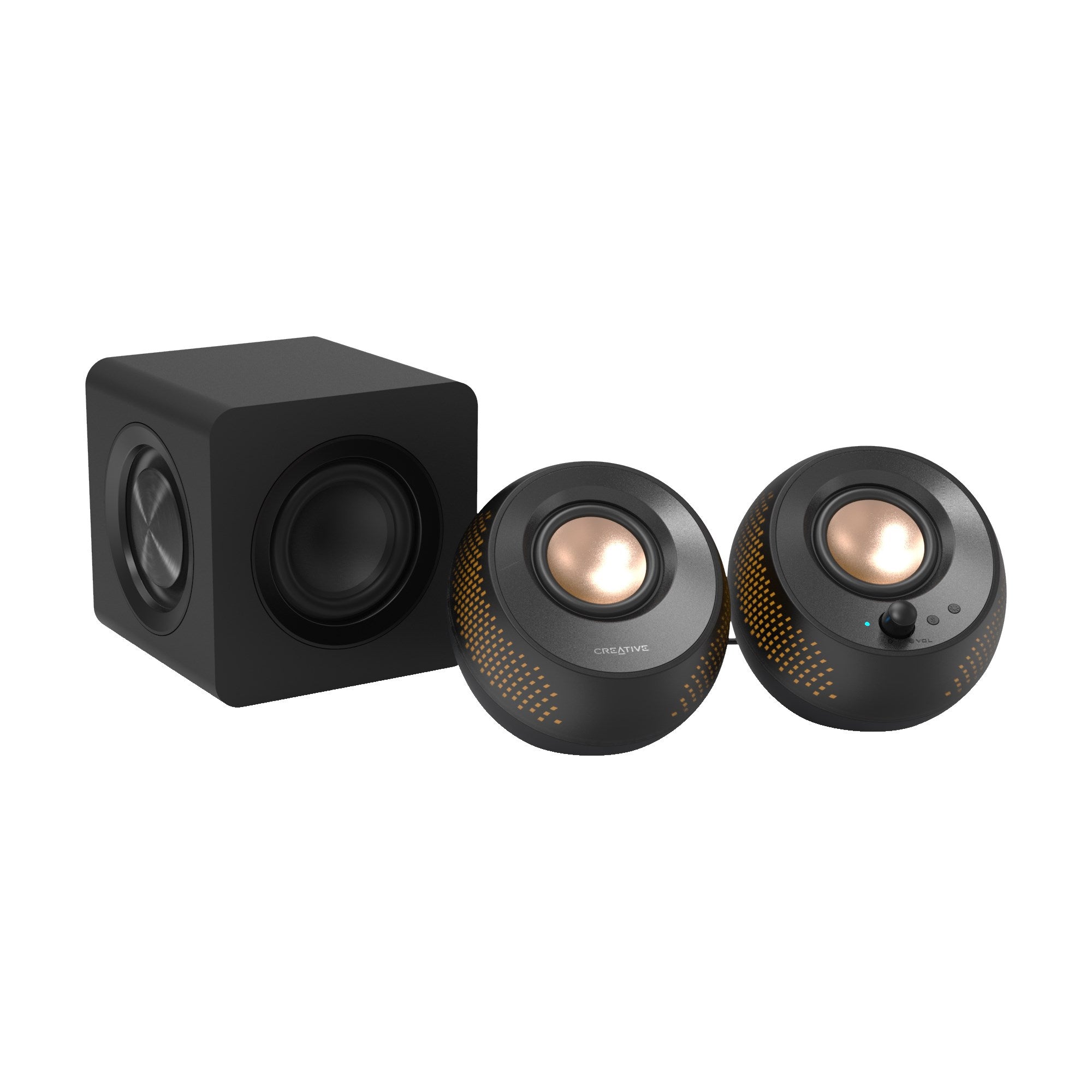 Creative Pebble X Plus 2.1 USB-C Speakers Customizable RGB Lighting (MF0495)