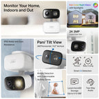 Tapo C216 Indoor/Outdoor Home Security Wi-Fi Camera – 2K 3MP Smart Pan/Tilt Camera with AI Detection, Color Night Vision, 360° Coverage & IP65 Weatherproof Design