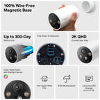 Tapo C425 Smart Wire-Free Security Camera – 2K QHD Battery Outdoor Wi-Fi Camera with AI Detection, Color Night Vision & Solar Support