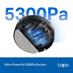 Tapo RV30 Max Plus Robot Vacuum & Mop – 5300Pa Hyper Suction with Smart Auto-Empty Dock