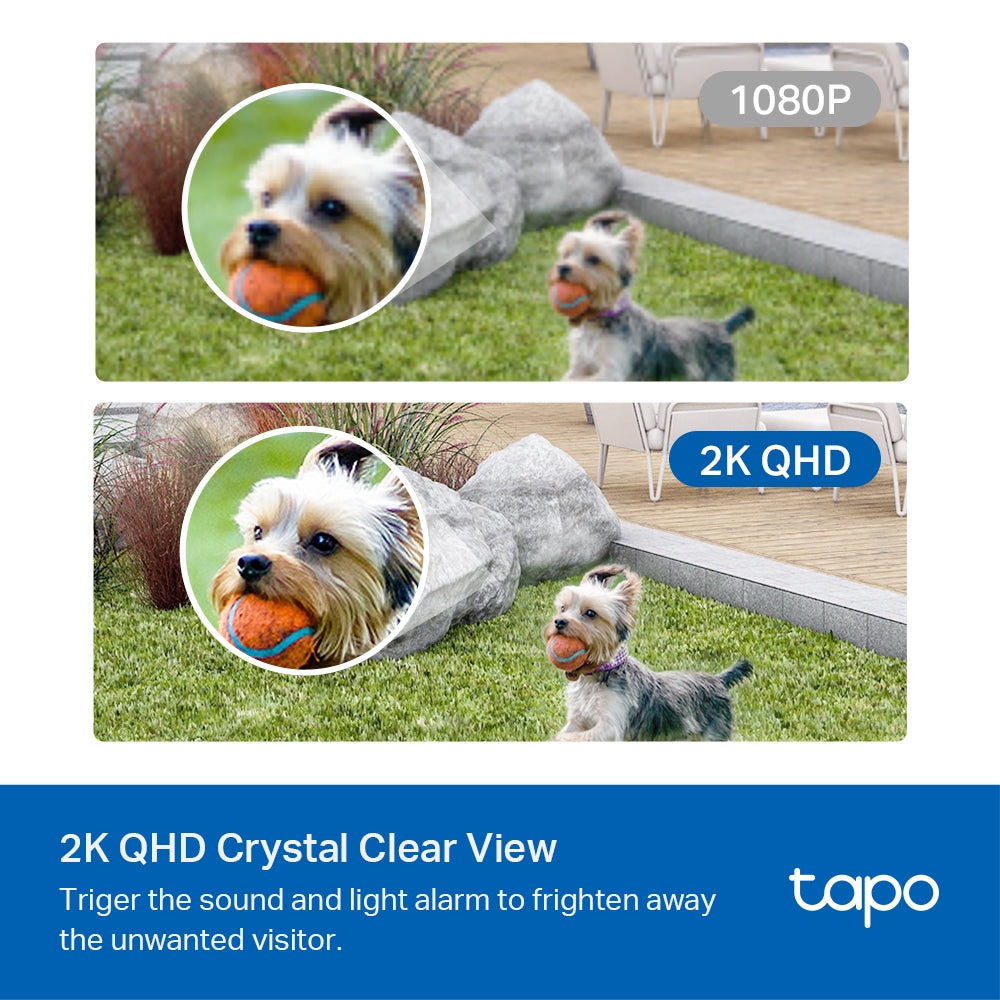 Tapo C420S1 Smart Wire-Free Security Camera System – 2K QHD Battery-Powered Outdoor Camera with Color Night Vision & AI Detection