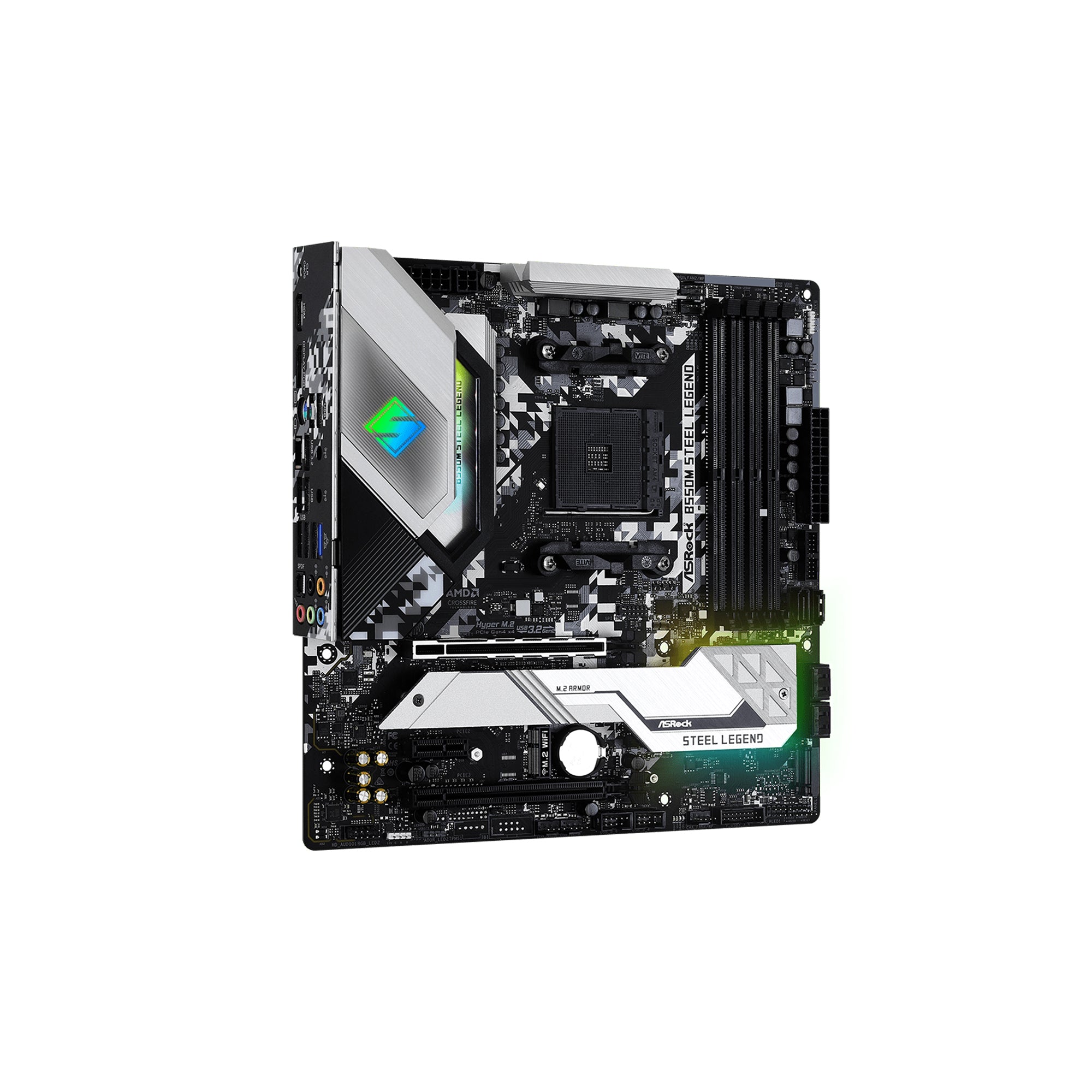 ASRock B550M Steel Legend Micro-ATX Motherboard AMD AM4 DDR4 PCIe 4.0 Gaming PC Board