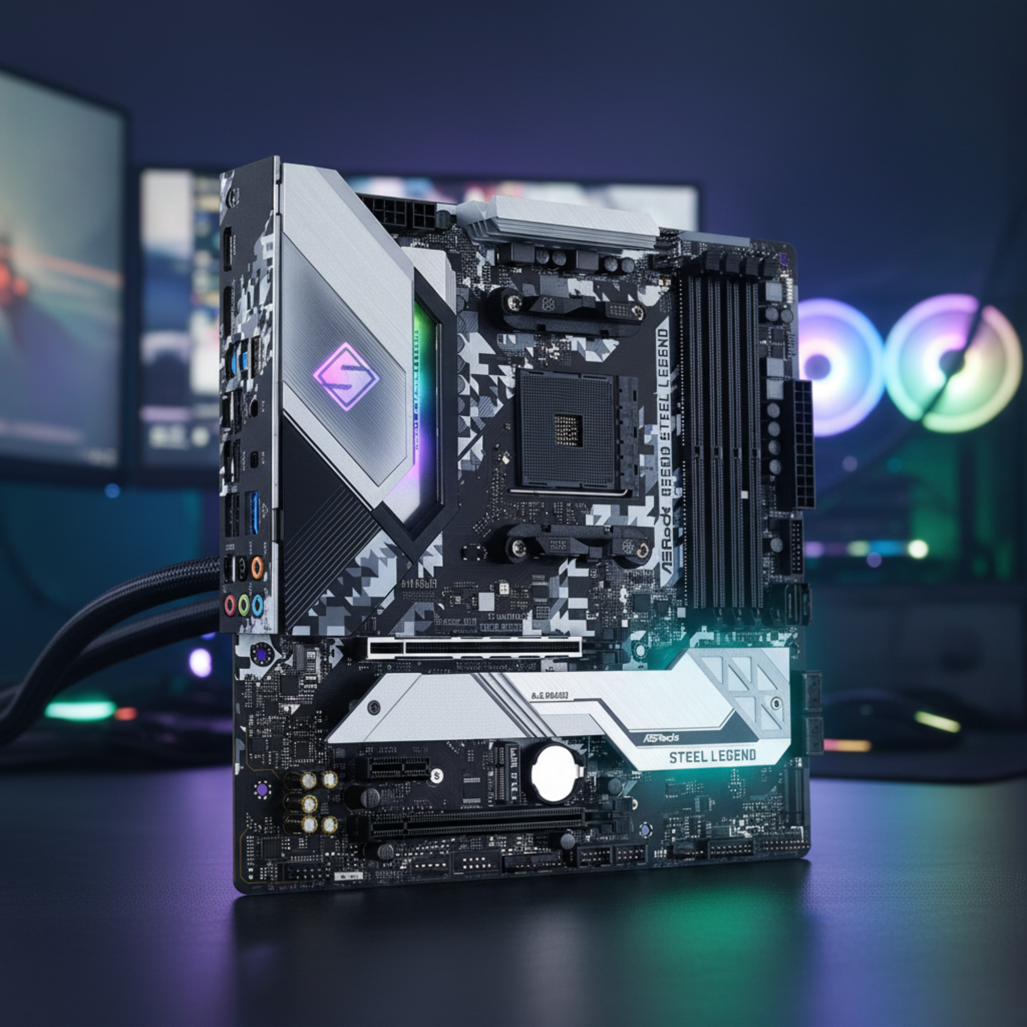 ASRock B550M Steel Legend | AMD AM4 Micro-ATX DDR4 PCIe 4.0 Gaming