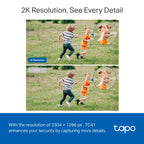 Tapo TC41 Outdoor Pan/Tilt Security WiFi Camera – 360° Smart WiFi Surveillance Camera with Motion Tracking & Night Vision