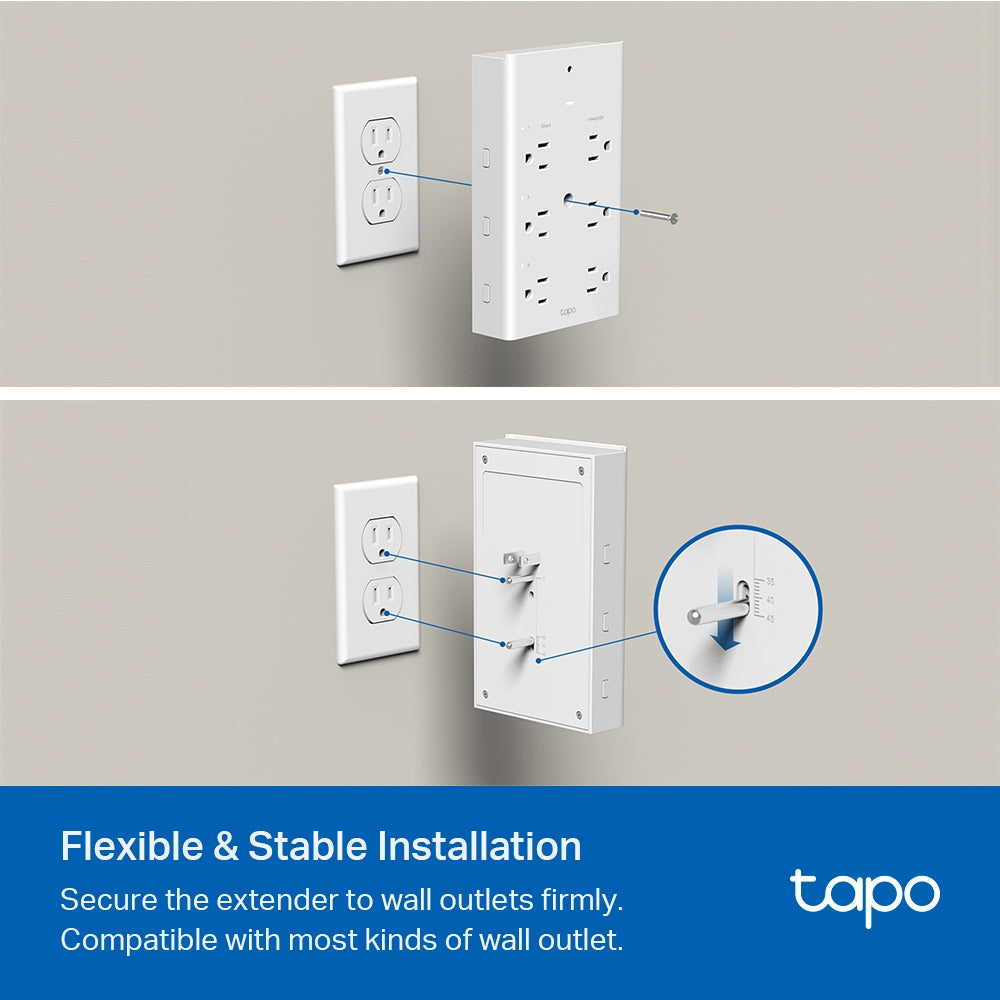 TP-Link Tapo P306 Smart Wi-Fi Outlet Extender – Multi Socket Power Strip with App & Voice Control