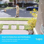 Tapo C420S2 Smart Wire-Free Security Camera System – 2K QHD Battery-Powered Outdoor Cameras with Color Night Vision & Smart AI Detection
