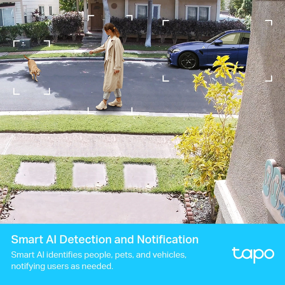 Tapo C420S2 Smart Wire-Free Security Camera System – 2K QHD Battery-Powered Outdoor Cameras with Color Night Vision & Smart AI Detection