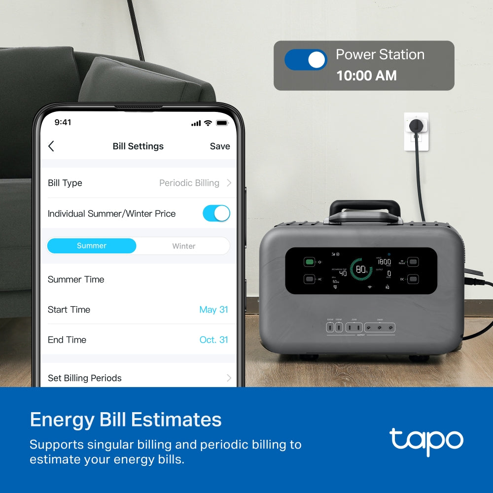Tapo P110M Mini Smart Wi-Fi Plug – Energy Monitoring Smart Socket with App & Voice Control
