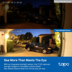 Tapo C120 Indoor/Outdoor Home Security Wi-Fi Camera – 2K QHD Smart Camera with Color Night Vision, AI Detection, IP66 Weatherproof Design & Two-Way Audio