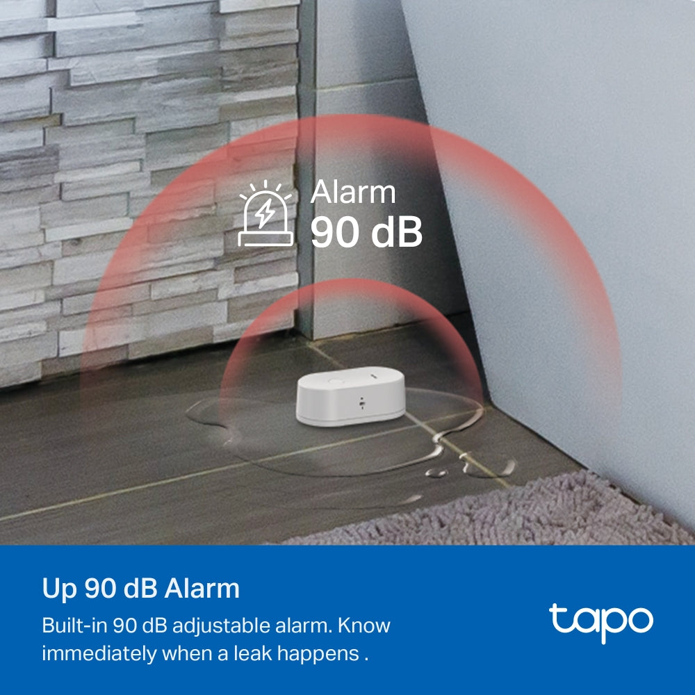 Tapo T300 Smart Water Leak Sensor – Wi-Fi Water Leak Detector with 90dB Alarm, Instant App Alerts & IP67 Waterproof Protection