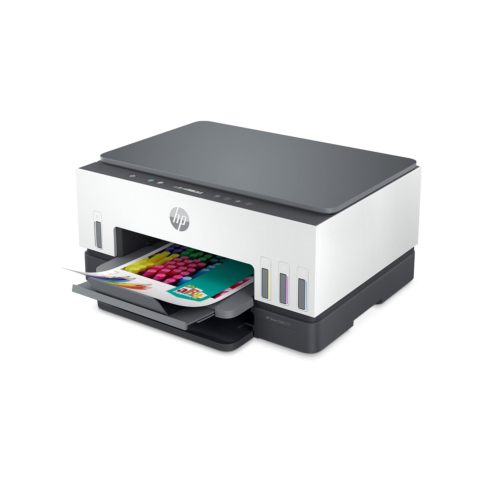 HP Smart Tank 670 All-in-One Wireless Ink Tank Printer – Print, Scan, Copy & High-Capacity Refillable Ink System with ADF for Home & Office