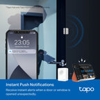 Tapo T110 Smart Contact Sensor – Door & Window Security Sensor with Real-Time Monitoring & Instant Alerts