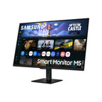 Samsung M5 M50F 27-Inch IPS Full HD Smart Monitor Tizen OS WiFi 5 Bluetooth 5.2 HDR10 Gaming Hub Built-in Speakers Remote Control Display