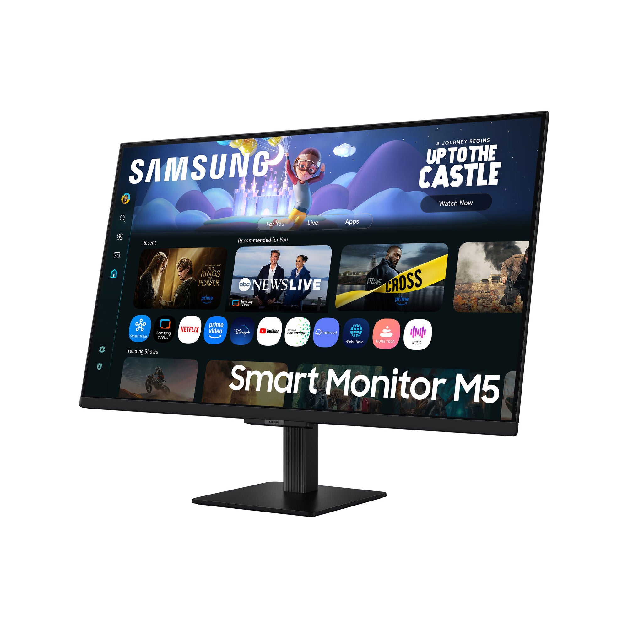 Samsung M5 M50F 27-Inch IPS Full HD Smart Monitor Tizen OS WiFi 5 Bluetooth 5.2 HDR10 Gaming Hub Built-in Speakers Remote Control Display