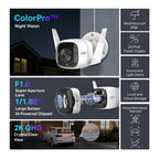 Tapo C325WB Outdoor Security Wi-Fi Camera – 2K QHD Smart Camera with ColorPro Night Vision, AI Detection & IP66 Weatherproof Design