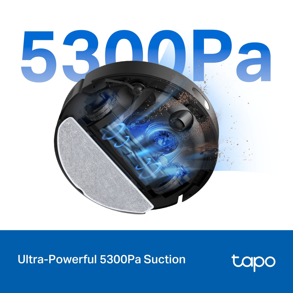 Tapo RV30 Max Robot Vacuum & Mop – 5300Pa Hyper Suction Smart Cleaning Robot
