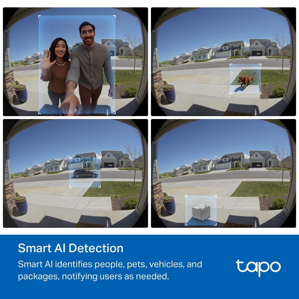 Tapo D235 Video Doorbell Camera – Smart Wi-Fi Doorbell with 2K Video, Motion Detection & App Alerts