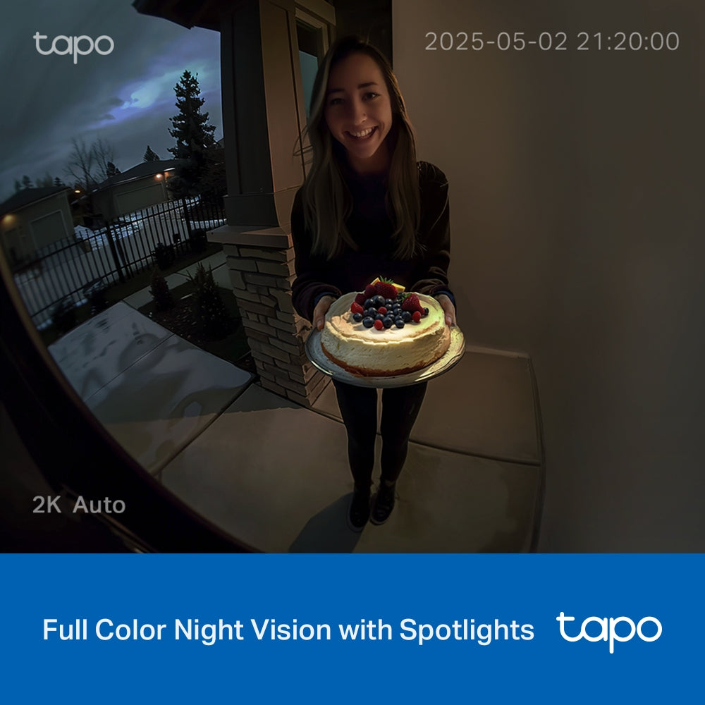 Tapo D210 Video Doorbell Camera – Smart Wi-Fi Door Camera with Motion Detection & App Alerts
