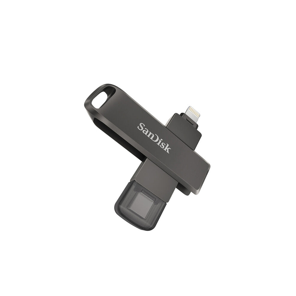 SANDISK® iXpand Flash Drive Luxe – Dual Lightning & USB Type-C Flash Drive for iPhone, iPad, MacBook & Fast Photo Video Backup