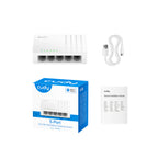 CUDY GS105U 5-Port Gigabit Switch with USB-C Power Input – Unmanaged High-Speed Ethernet Network Switch for Home & Office