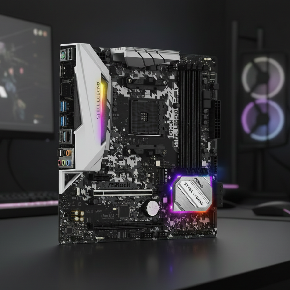 ASRock B450M Steel Legend | AMD AM4 Micro-ATX DDR4 Gaming