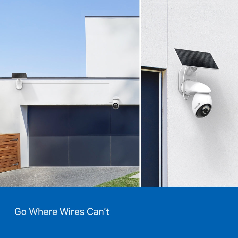 Tapo C660 KIT Solar-Powered Pan/Tilt Security Camera – 4K Wi-Fi Outdoor Smart Camera with AI Tracking & Solar Charging