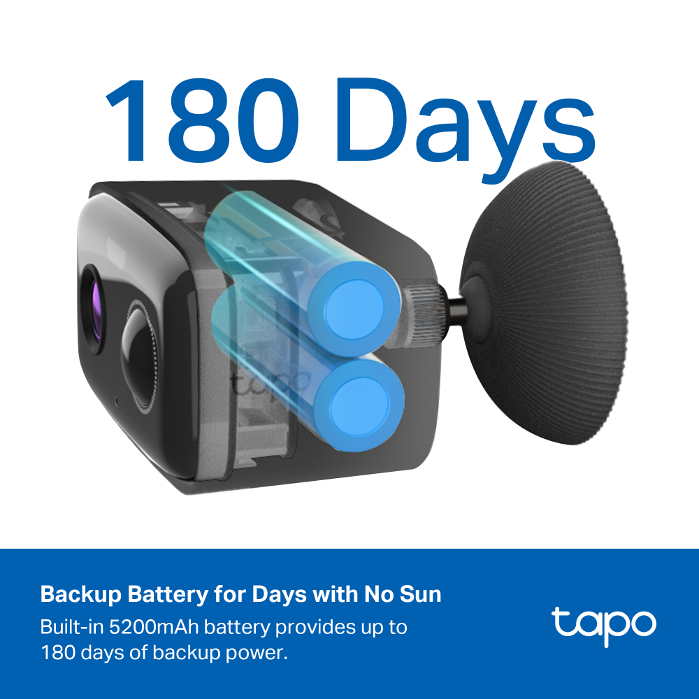 Tapo C401 KIT Solar-Powered Security Camera Kit – 1080p Wire-Free Outdoor Smart Camera with AI Detection, Color Night Vision & 180-Day Battery Life