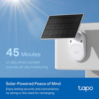 Tapo C402 KIT Solar-Powered Security Camera Kit – 1080p Wire-Free Outdoor Smart Camera with AI Detection, Color Night Vision & Solar Charging