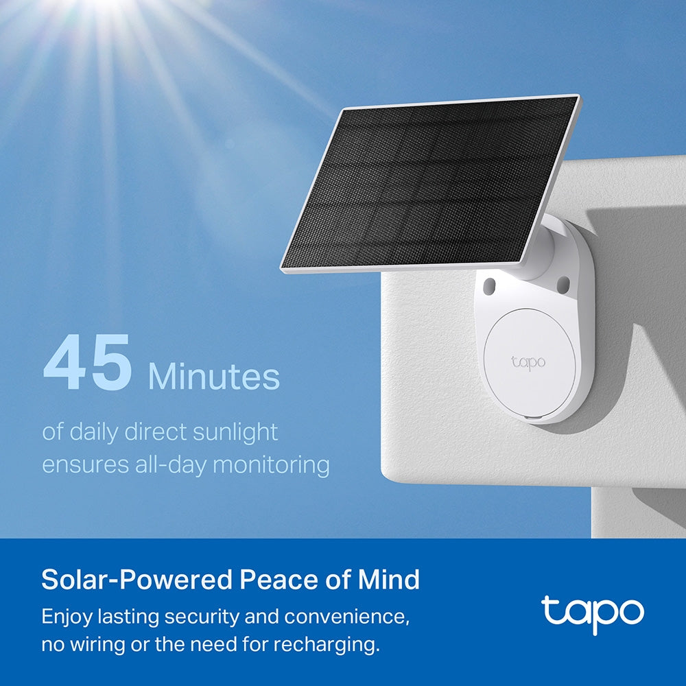 Tapo C402 KIT Solar-Powered Security Camera Kit – 1080p Wire-Free Outdoor Smart Camera with AI Detection, Color Night Vision & Solar Charging