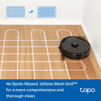 Tapo RV30 Max Plus Robot Vacuum & Mop – 5300Pa Hyper Suction with Smart Auto-Empty Dock