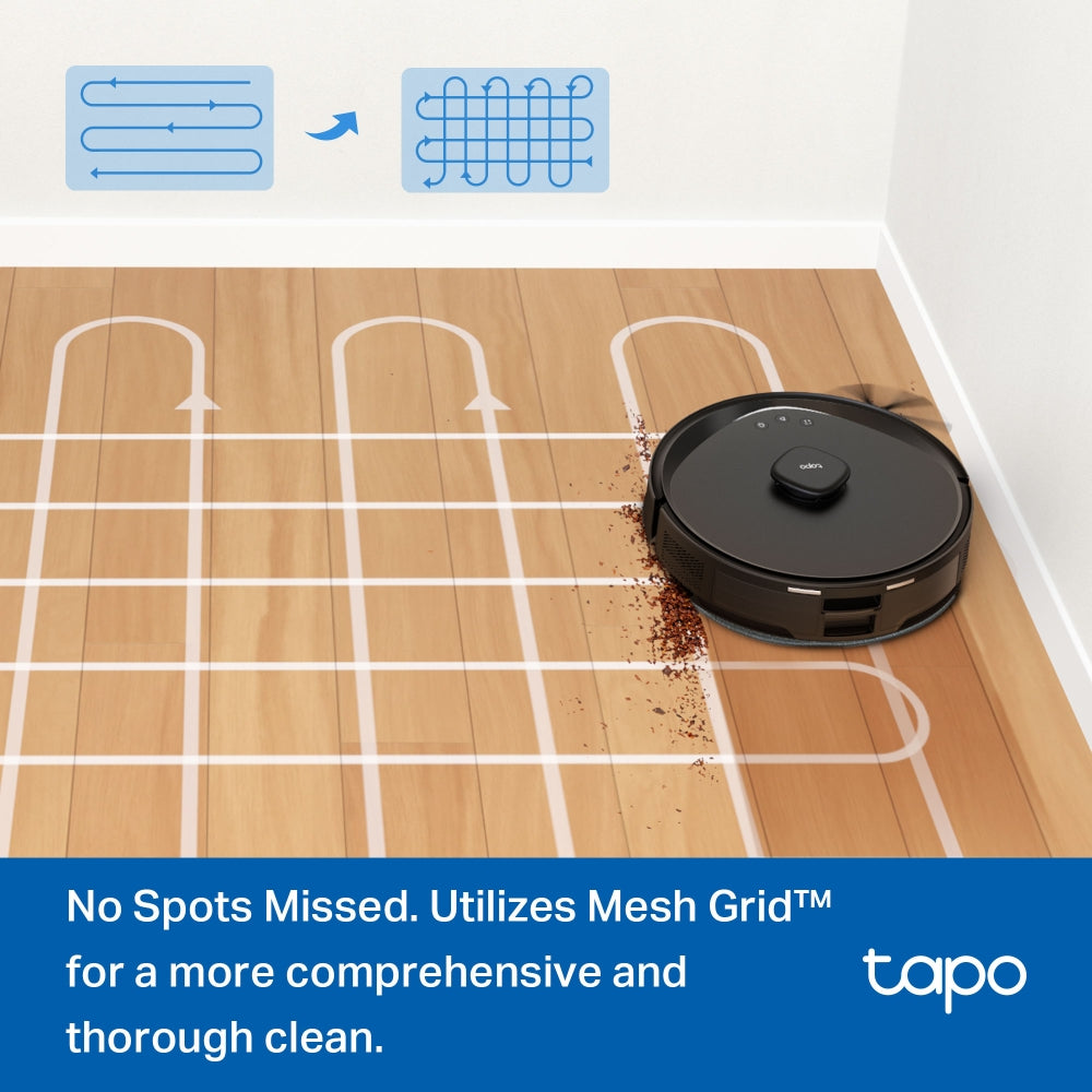 Tapo RV30 Max Plus Robot Vacuum & Mop – 5300Pa Hyper Suction with Smart Auto-Empty Dock