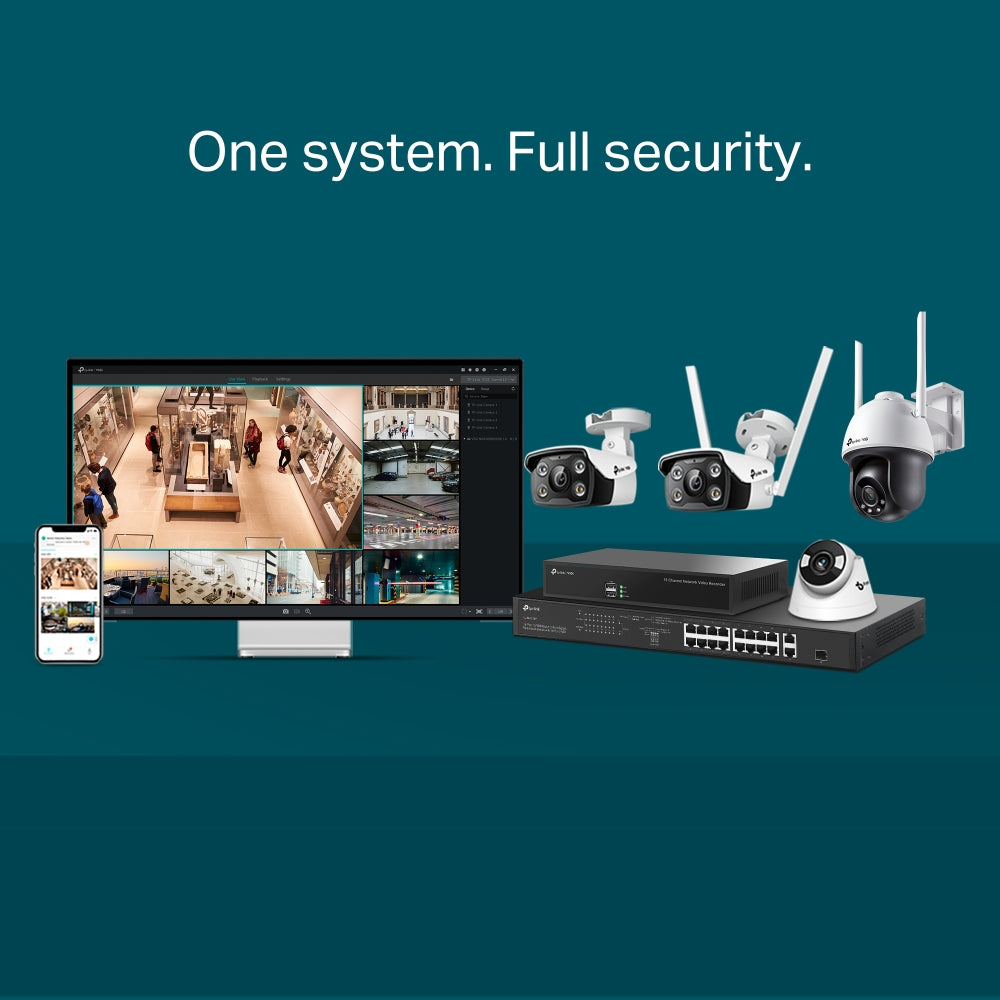 TP-Link VIGI C340-W 4MP Outdoor Full-Color Wi-Fi Bullet Network Camera
