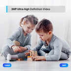 Tapo C210 Pan/Tilt Home Security Wi-Fi Camera – 2K 3MP Smart Indoor Camera with 360° View, Motion Tracking & Night Vision
