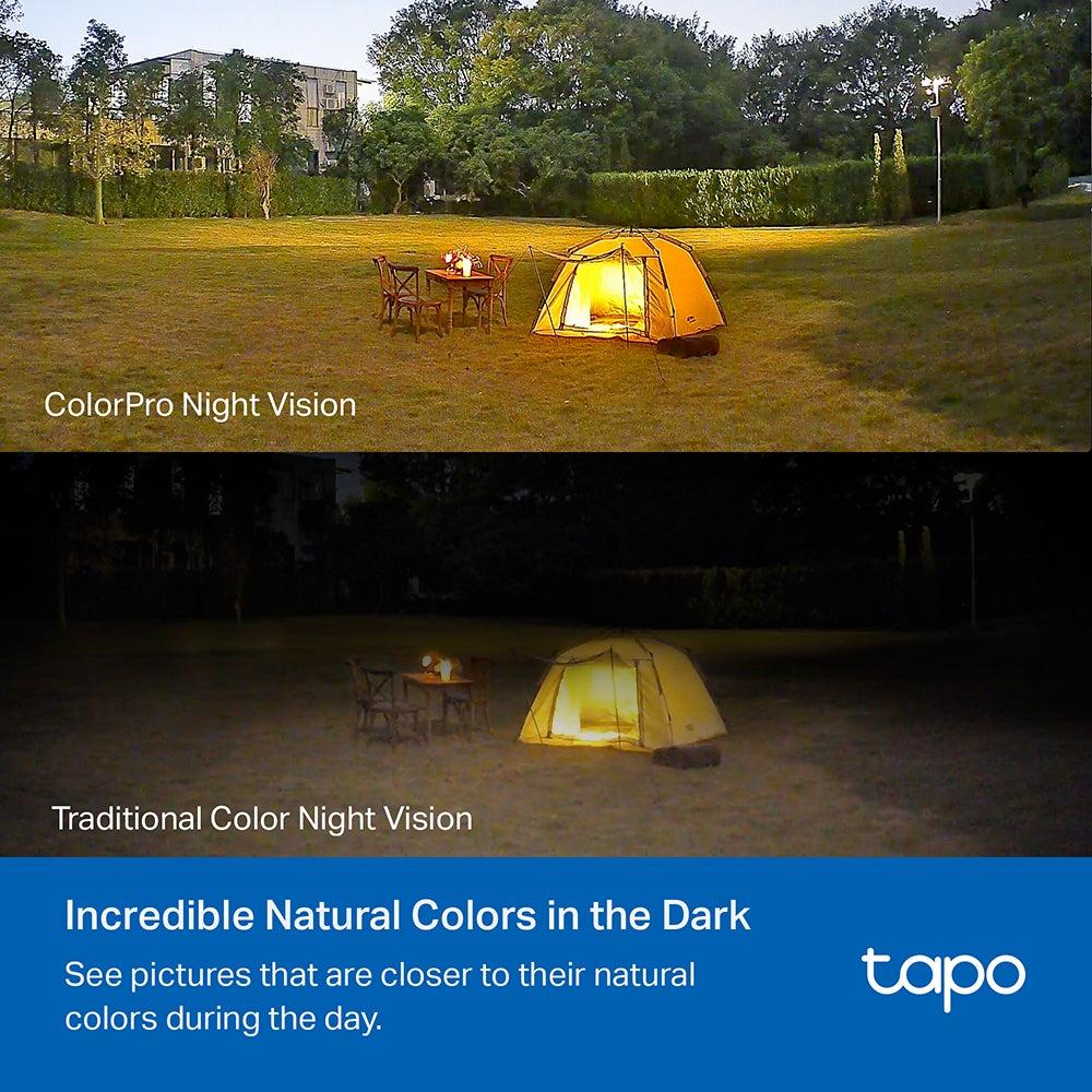Tapo C325WB Outdoor Security Wi-Fi Camera – 2K QHD Smart Camera with ColorPro Night Vision, AI Detection & IP66 Weatherproof Design