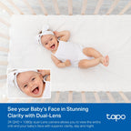 Tapo C840 Dual-Lens Smart Baby Camera – 2K Wi-Fi Baby Monitor with Motion Tracking & Night Vision