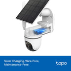 Tapo C615G KIT Solar-Powered Pan/Tilt 4G LTE Security Camera Kit – Wireless Outdoor Smart Surveillance Camera with AI Detection