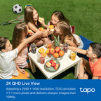 Tapo TC42 Outdoor Pan/Tilt Security Wi-Fi Camera – 360° Smart WiFi Surveillance Camera with Motion Tracking & Night Vision