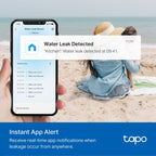 Tapo T300 Smart Water Leak Sensor – Wi-Fi Water Leak Detector with 90dB Alarm, Instant App Alerts & IP67 Waterproof Protection