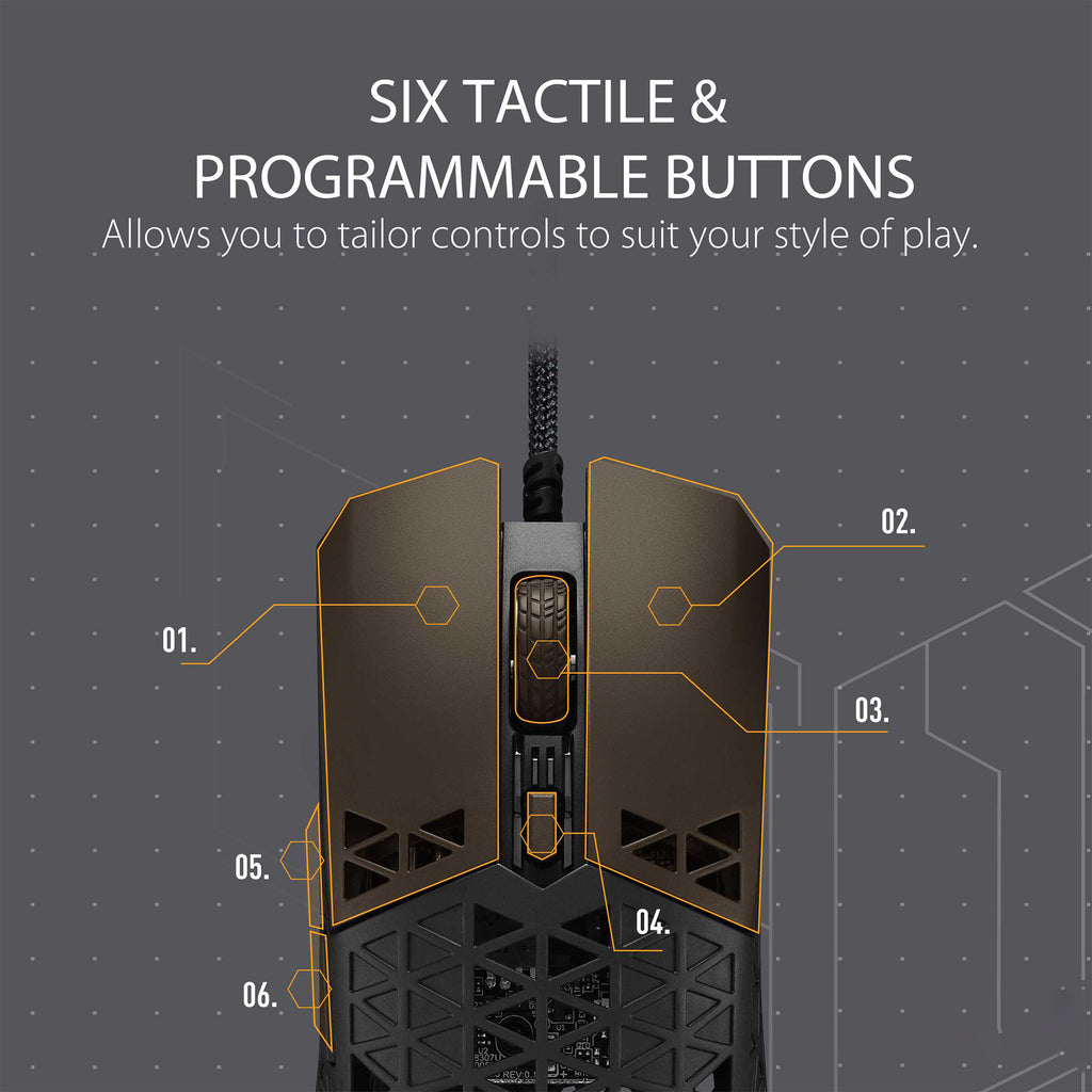 ASUS TUF Gaming M4 Air Lightweight Gaming Mouse