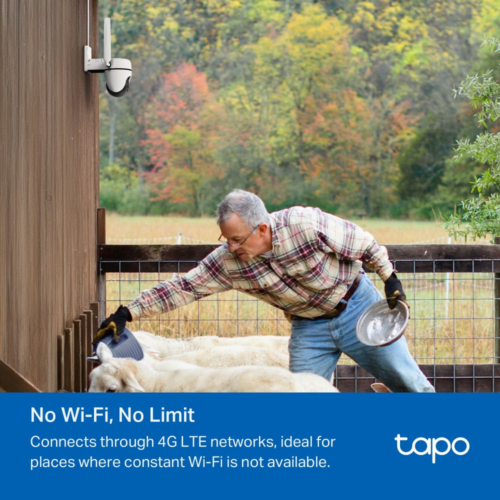 Tapo C501GW Outdoor Pan/Tilt 4G LTE Security Camera – Smart SIM-Based Wireless Camera with AI Detection & Night Vision