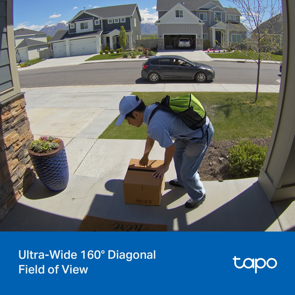 Tapo D205 2K Battery Video Doorbell – Wireless Smart Wi-Fi Door Camera with Motion Detection & App Alerts
