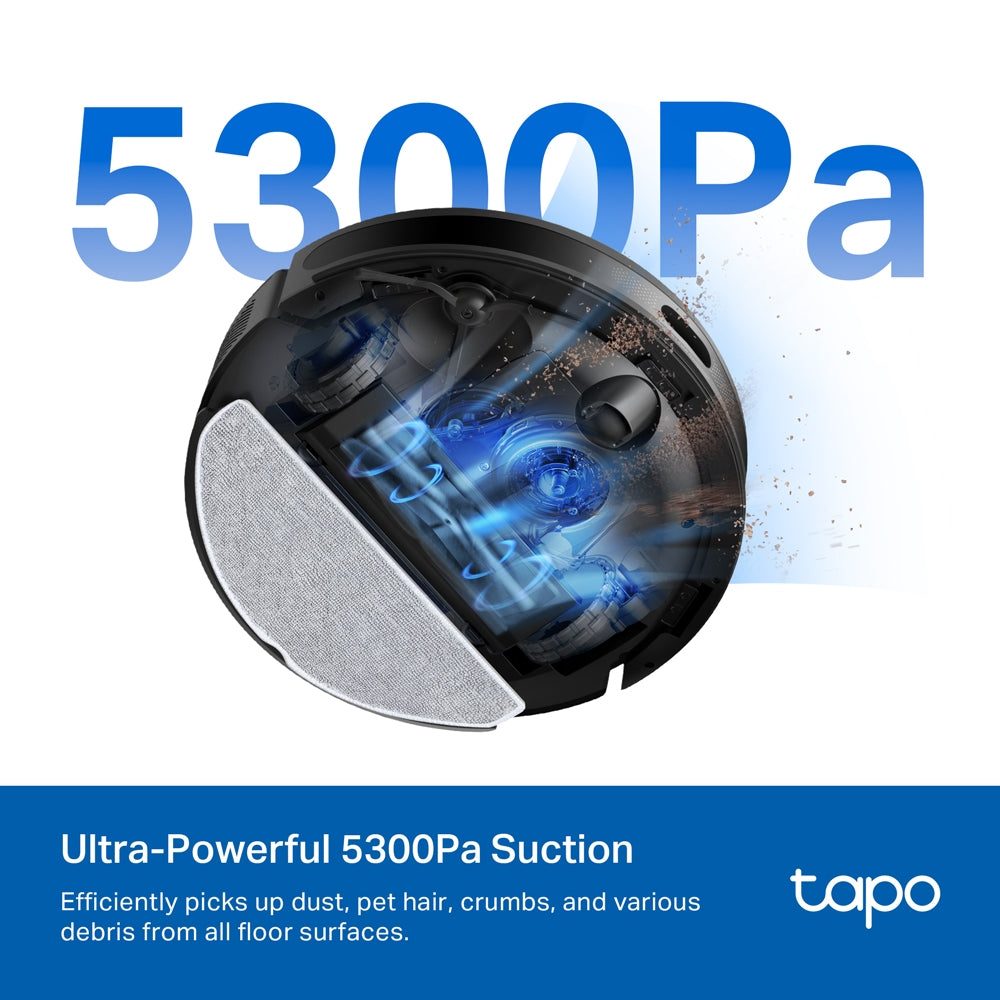 Tapo RV20 Max Robot Vacuum & Mop – 5300Pa Suction with MagSlim™ LiDAR Navigation