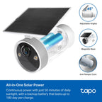 Tapo C465 Enhanced AI Solar Security Camera Ultra – 4K Wireless Outdoor Smart Camera with Solar Power, AI Detection & Night Vision