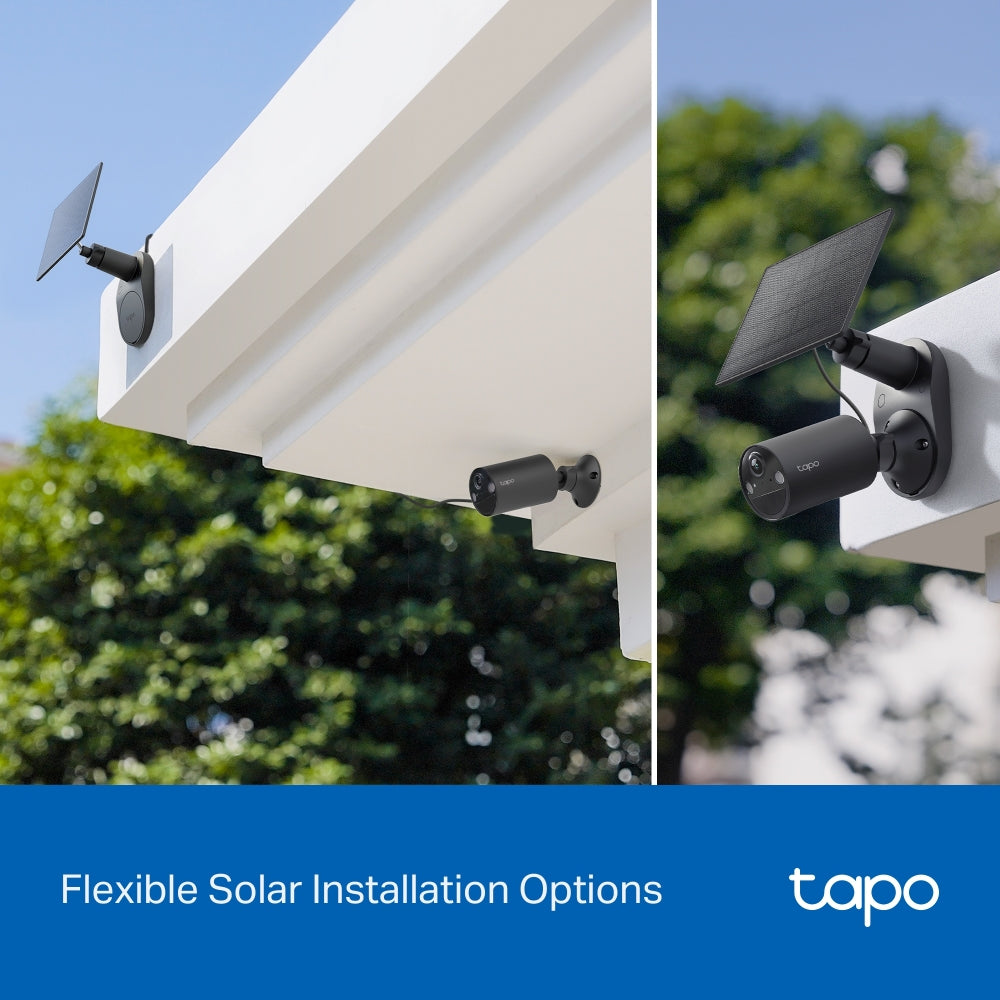 Tapo C411 KIT Solar-Powered Security Camera Kit – 2K Smart Wireless Outdoor Camera with AI Detection, Color Night Vision & Wire-Free Installation