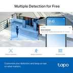 Tapo C510W Outdoor Pan/Tilt Security Wi-Fi Camera – 2K Smart Surveillance Camera with 360° Coverage, Color Night Vision & AI Detection