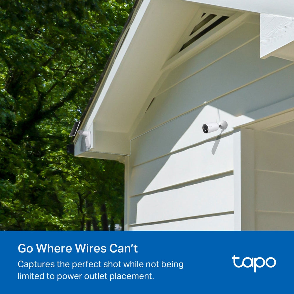 Tapo C425 KIT Solar-Powered Security Camera Kit – 2K QHD Wireless Outdoor Smart Camera with AI Detection & Color Night Vision